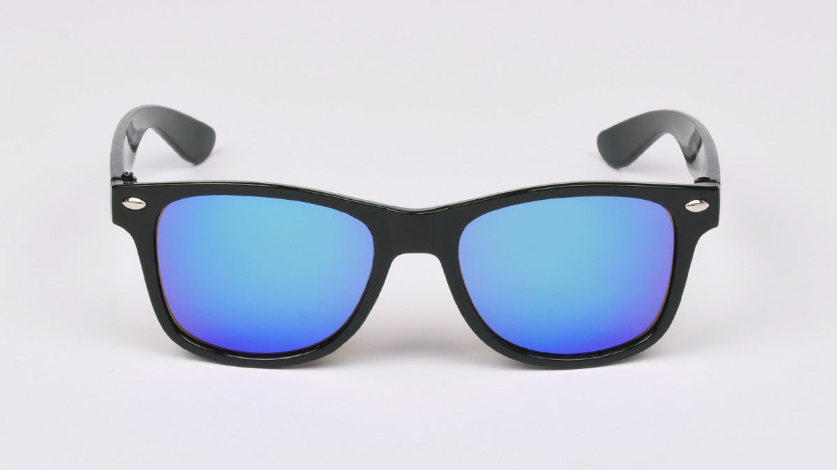 crne sunčane naočale za djecu s plavom lećom povoljne cijene
