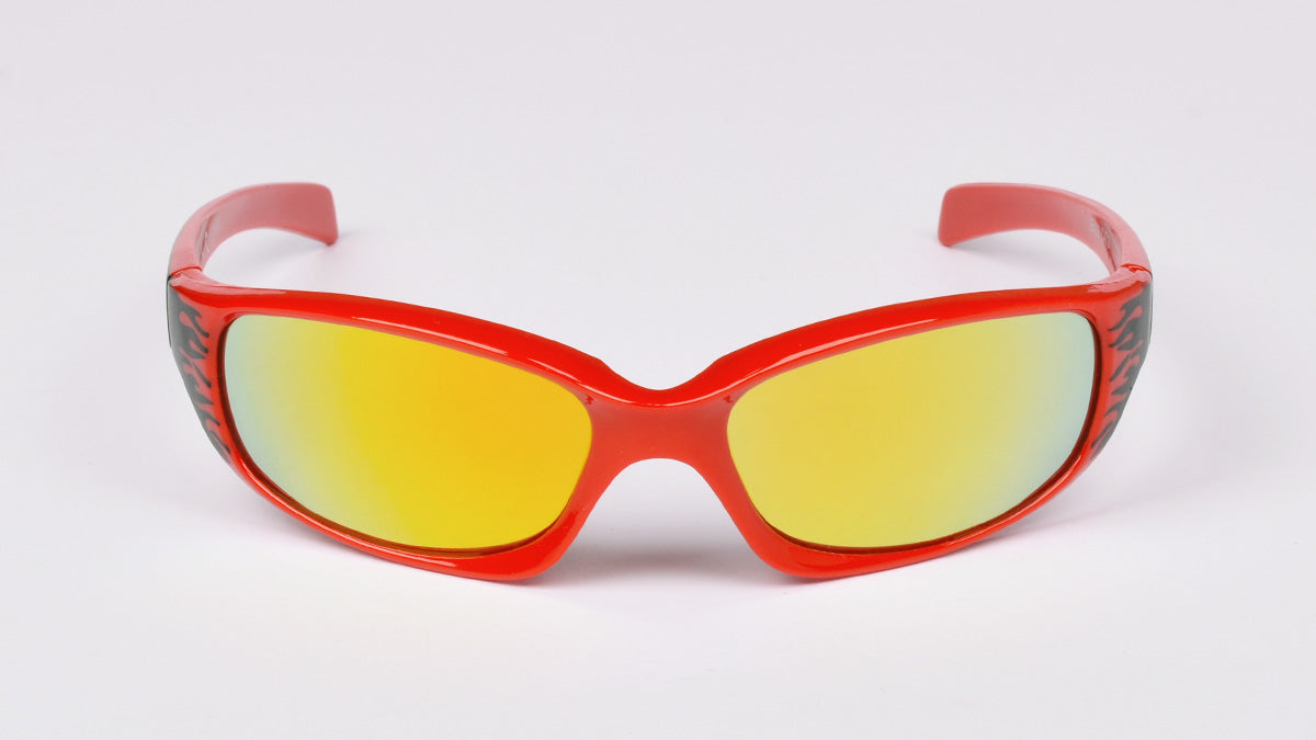 crvene dječje povoljne sunčane naočale s uzorkom