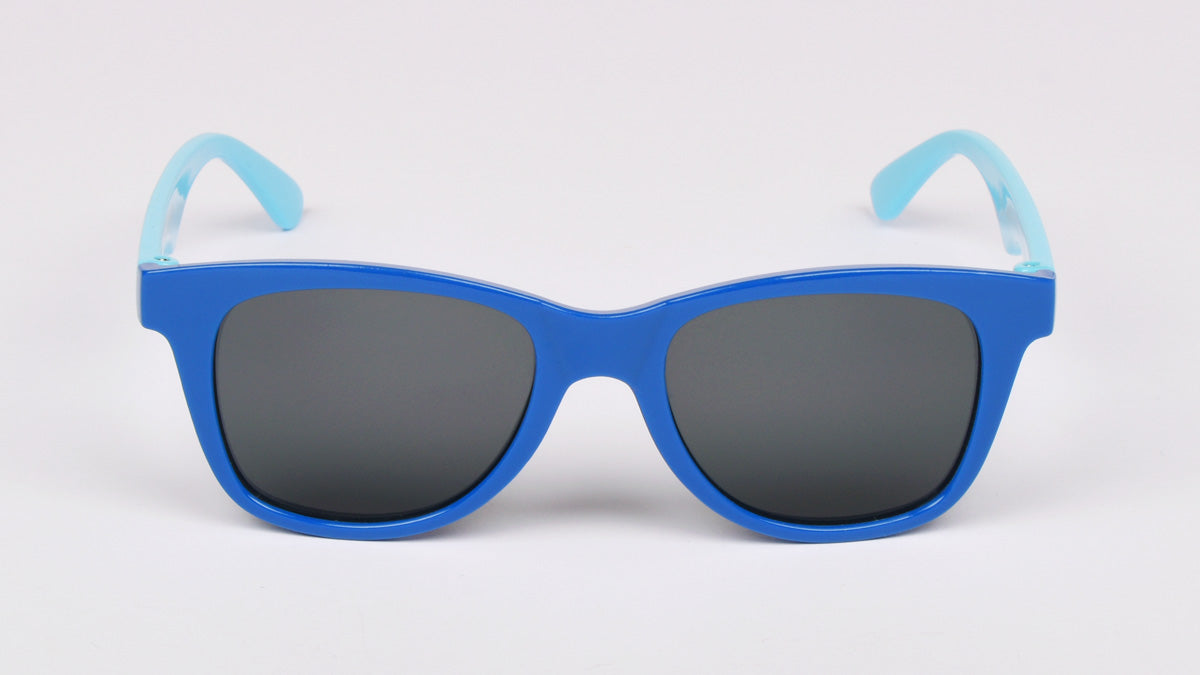 povoljne dječje sunčane naočale s plavom i vijugavom ručkicom 