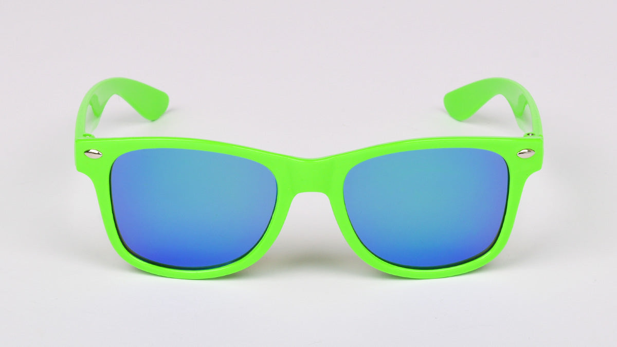 dječje jeftine zelene sunčane naočale s plavom lećom