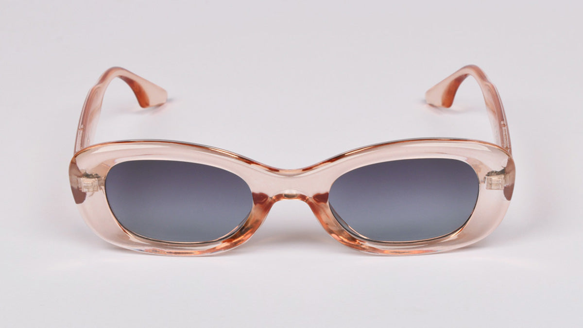 prozirno narančaste ženske sunčane naočale s crnom lećom povoljne cijene