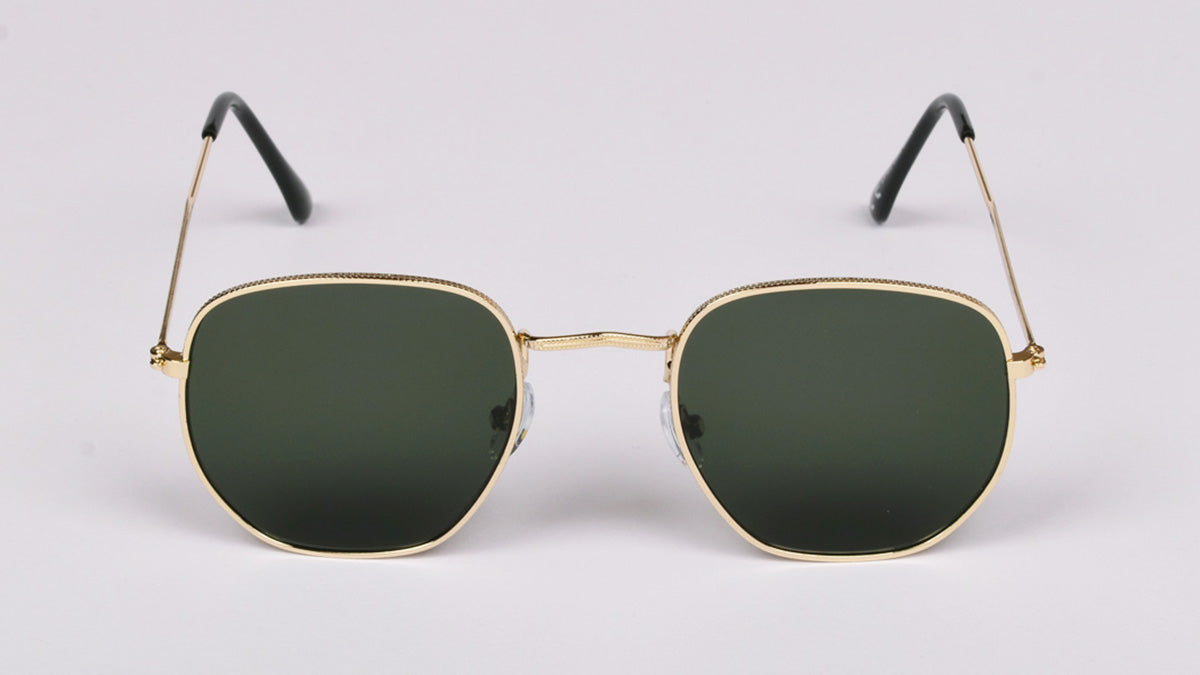 metalne sunčane naočale sa zelenom lećom