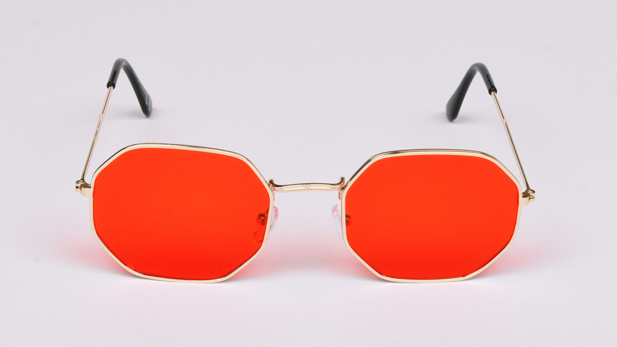 metalne sunčane naočale okruglog višekutnog okvira